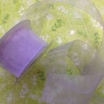 May Arts 1 1/2" Sheer Organza Ribbon 1 yard yd - Image 13