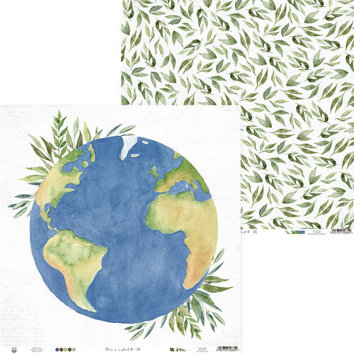 image_106948b9-c347-4ac3-936c-58c972056e0d.jpg P13 THERE IS NO PLANET B 06 12"X12" Scrapbook Paper 02 - Image 1