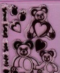 Clear Choice LOVE BEARY MUCH Clear Stamp 10pc