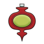 Imaginisce Snag 'em Christmas ORNAMENT Clear Acrylic Stamps