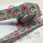 Sasha Tropical Floral Grosgrain Ribbon 1 yard - Image 2