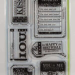 Inkadinkado TICKETS & TAGS Clear Stamps 7pc