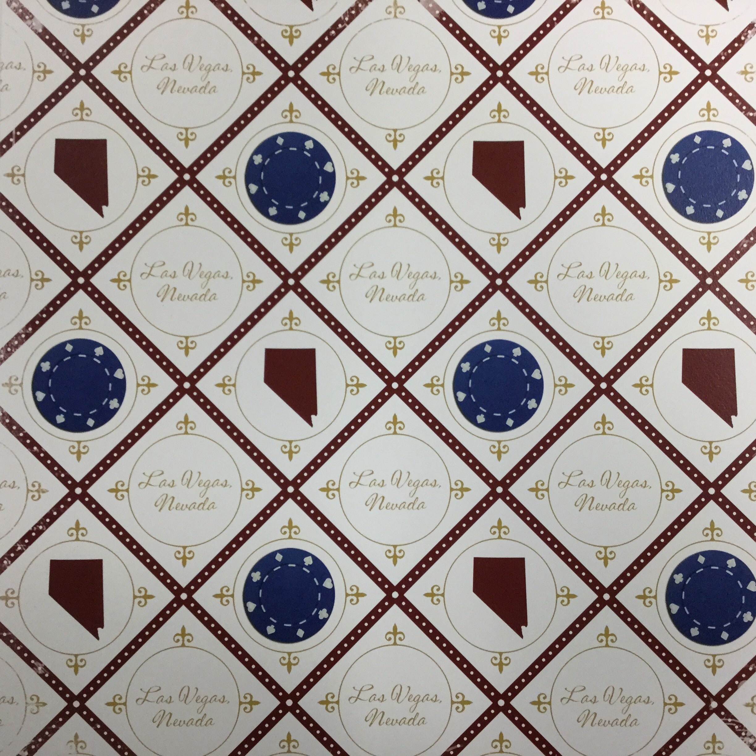image_132f0f9a-ff4e-4bf9-8e63-9b8428610d18.jpg LAS VEGAS Poker Chips 12"X12" Scrapbook Paper - Image 1