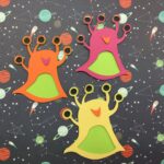 ALIEN MONSTER 3D Die Cut Scrapbook Embellishment