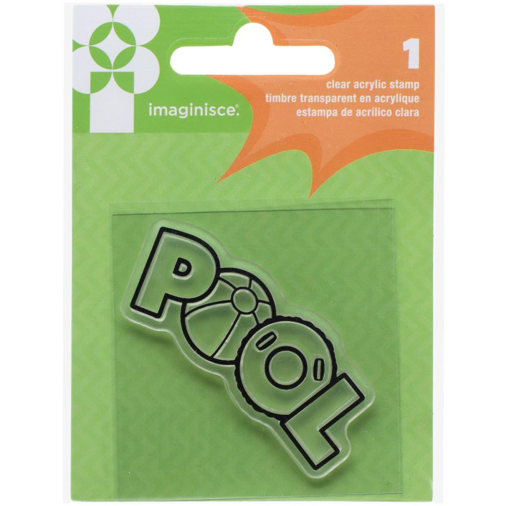 image_1470892c-28ba-42bf-8ea4-6b62d30b03b5.jpeg Imaginisce POOL Family Fun Clear Acrylic Stamp 1pc - Image 1