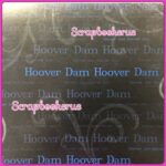 HOOVER DAM 12"X12" Scrapbook Travel Paper