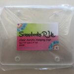 Clear Acrylic HANGING SIGN Accordion Panels 5”X4”