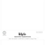 Colorbok 12”x12” Smooth Cardstock WHITE 40 Sheets