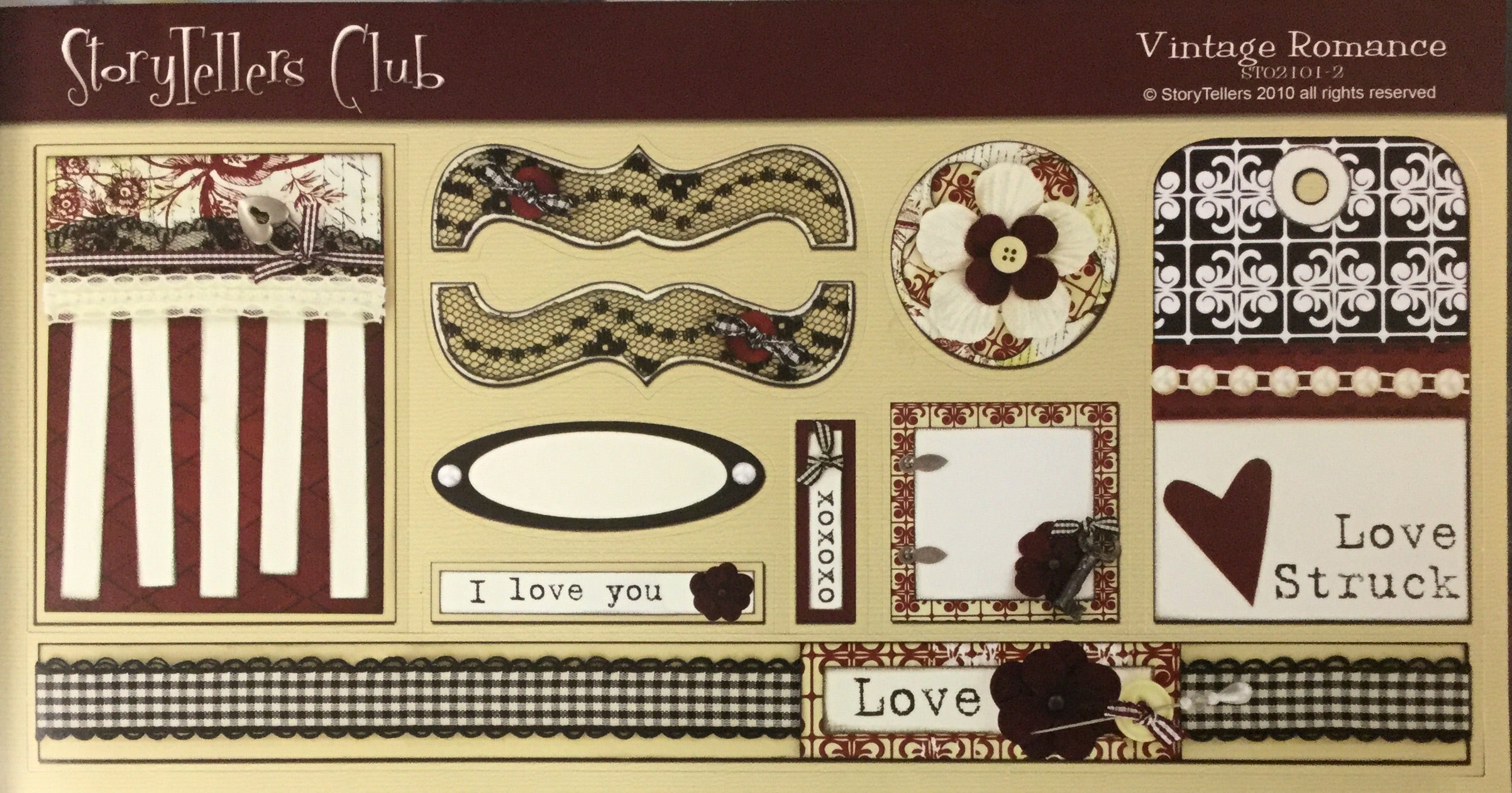image_17df4aa0-f88f-4f6f-a2e6-2bf1b87ba484.jpg StoryTellers VINTAGE ROMANCE 1-2 DIECUTS 6"X13" - Image 1