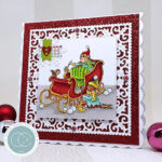 Craft Consortium Made By Elves SLEIGH Clear Stamps 6pc - Image 2