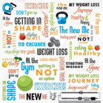 Karen Foster WEIGHT LOSS COLLAGE 12"X12" Paper Sheet