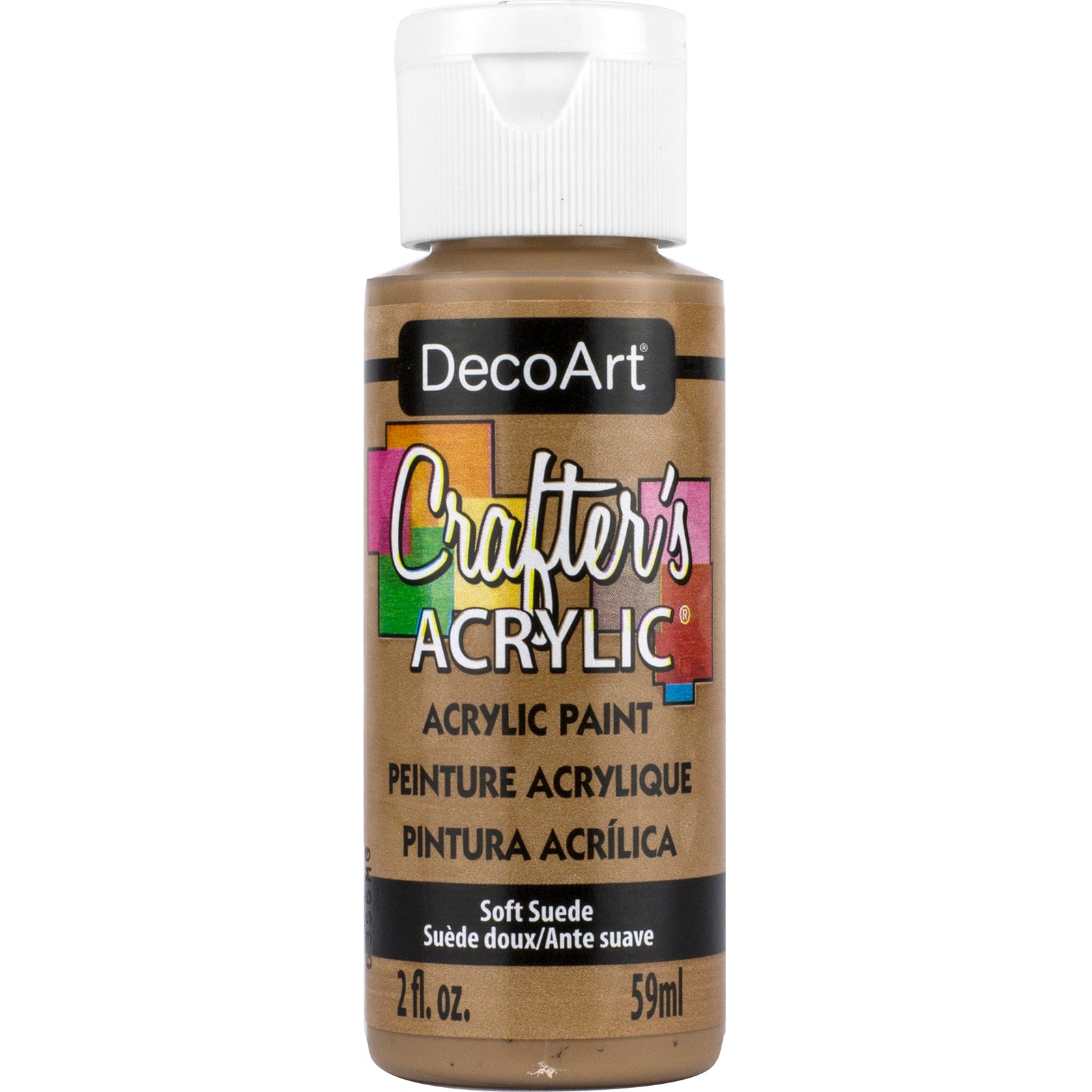image_186163f8-f6d3-439d-bb83-98c02f2397f0.jpg DecoArt Crafter's Acrylic SOFT SUEDE Acrylic Paint 2oz - Image 1