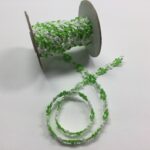 May Arts Flat Floral APPLE GREEN Flower Ribbon 1 yard yd - Image 2