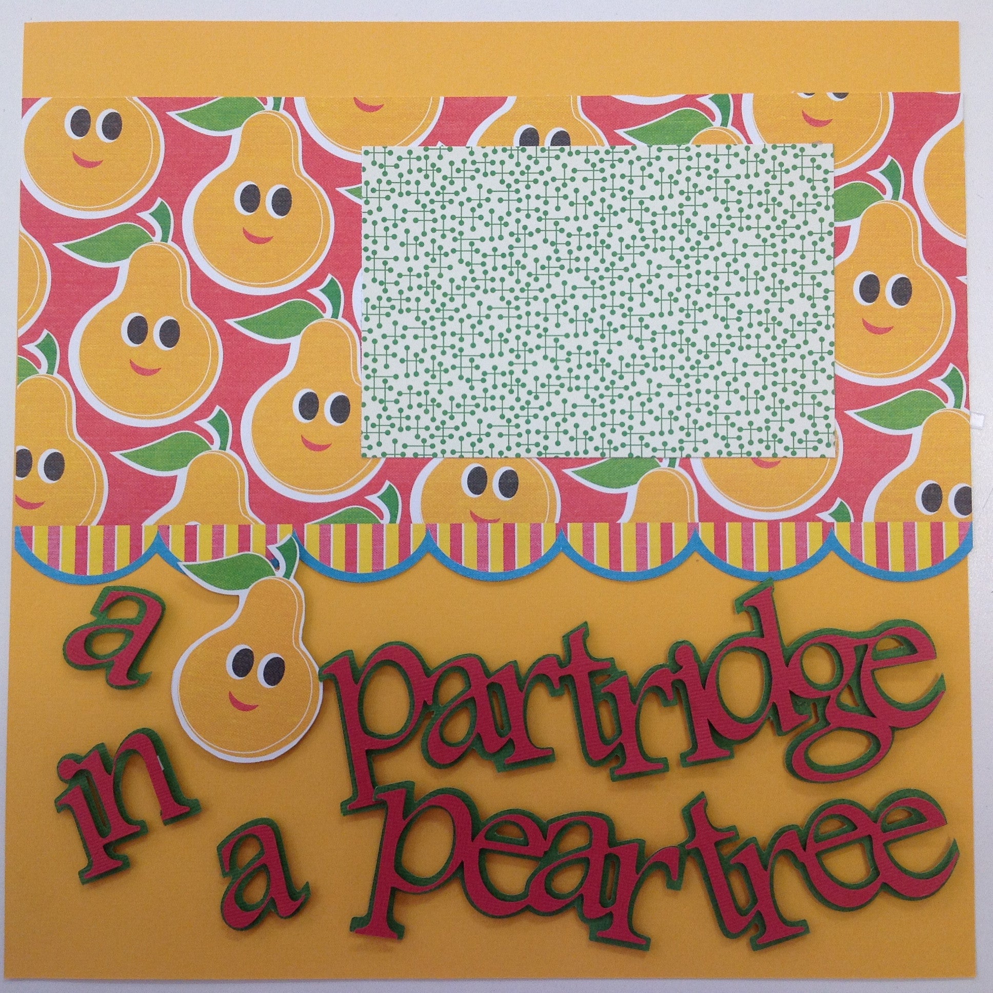 image_1b50fcb5-bf07-4705-bf54-3c1da53b740a.jpeg Premade Scrapbook Page (2) 12"x12" PARTRIDGE PEAR TREE 2 - Image 1
