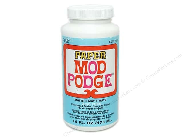 image_1b6a8b5d-d0a1-40ea-ad29-e7363896a4d3.jpeg Plaid Mod Podge PAPER MATTE Waterbase Sealer 8oz - Image 1