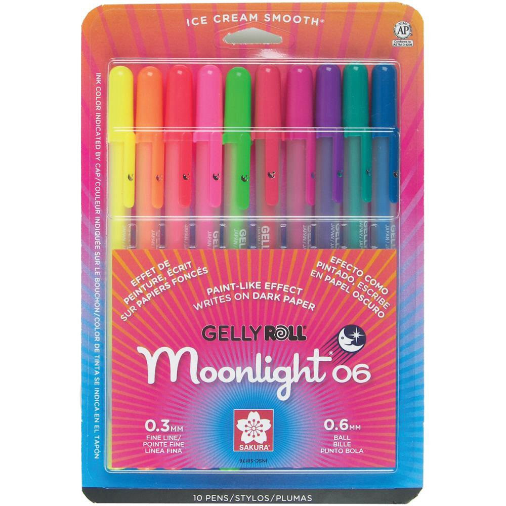image_1cdb9038-c81c-427b-ba0d-924eab376cd7.jpg Sakura Gelly Roll MOONLIGHT Fine Point Pens 10pc - Image 1