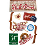 Paper House SPORTS 3D Scrapbook Stickers 4.5"x 7" - Image 10