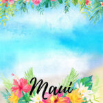 Scrapbook Customs MAUI HAWAII KIT Papers and Stickers 8pc - Image 3