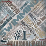 SWIMMIMG EXTREME Scrapbook Kit 12x12 7pc - Image 3