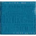 MBI Scrapbook Gloss TEAL FRIENDS 12"X12" Album