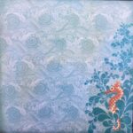 StoryTellers Paper SUNNY SEAHORSE 12"X12" Cardstock 2pc - Image 2