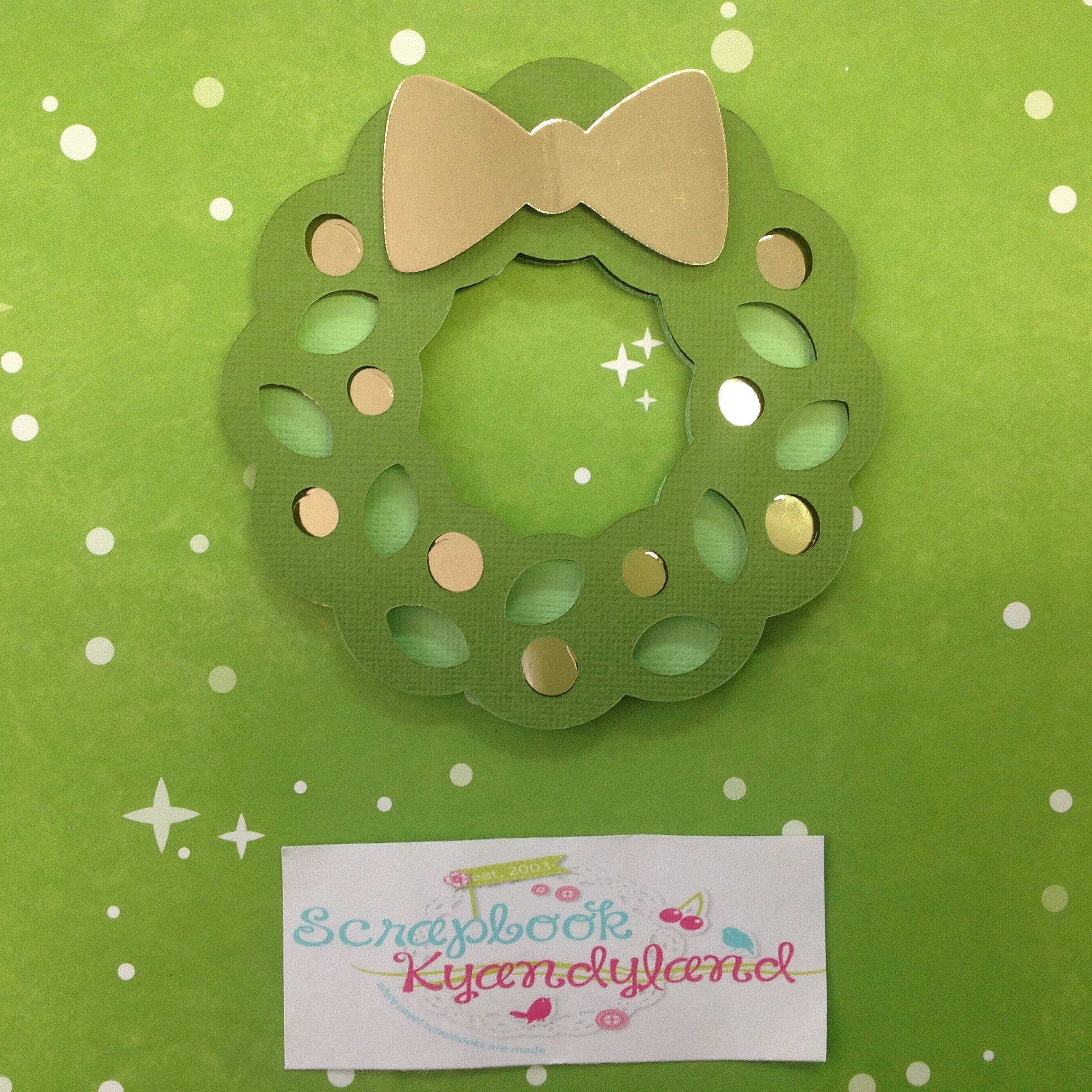 image_20478397-0c61-43e7-8a59-7574f3c43aa5.jpeg CHRISTMAS WREATH Large Scrapbook Die Cuts - Image 1