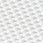 Amscan LOVE WEDDINGS Jumbo Gift Wrap 40 sqft Roll - Image 2