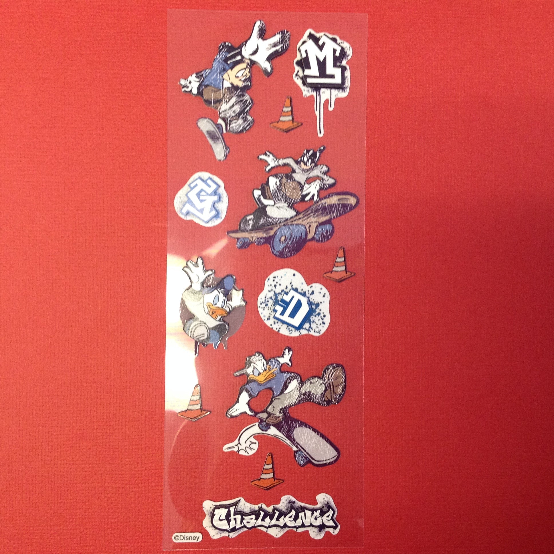 image_20f2b1ee-5160-4400-83d8-633714b3c37b.jpeg Disney Ek Success MICKEY SKATE Stickers 12pc - Image 1