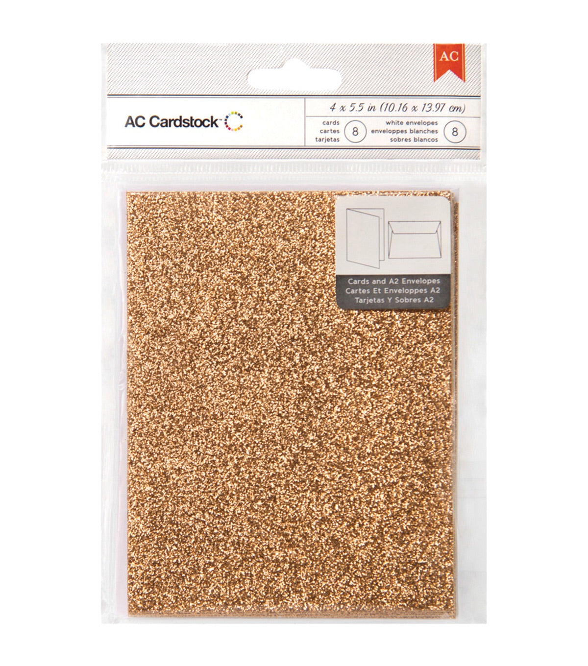 image_21c50de2-237e-4bd9-866c-3100f23f8aaa.jpg AC Cardstock 8 PAPER ENVELOPES AND CARDS Orange - Image 1