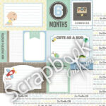 BABY BOY 12"X12" Scrapbook Customs Paper - Image 6