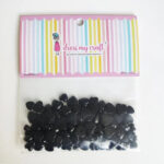 Dress My Craft Water Droplet BLACK HEART Embellishments