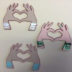 SUMMER LOVE HEART HANDS Scrapbook DieCut - Image 2