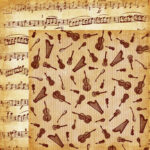 Moxxie MUSICALLY INCLINED 12"X12" Music Scrapbook Paper - Image 2