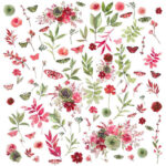 49 and Market ArtOptions ROUGE LASER CUT WILDFLOWERS 98pc - Image 3