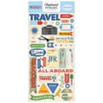 Carta Bella PASSPORT 6"x12" Chipboard  Phrases 44pc