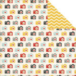 Simples Stories SAY CHEESE 12"X12" Cardstock Paper Sheet
