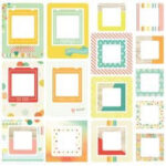 Simple Stories SUMMER VIBES Chipboard Frames 24pc