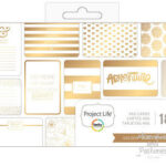 Becky Higgins GOLDEN 6"X4" Journaling Cards 18pc