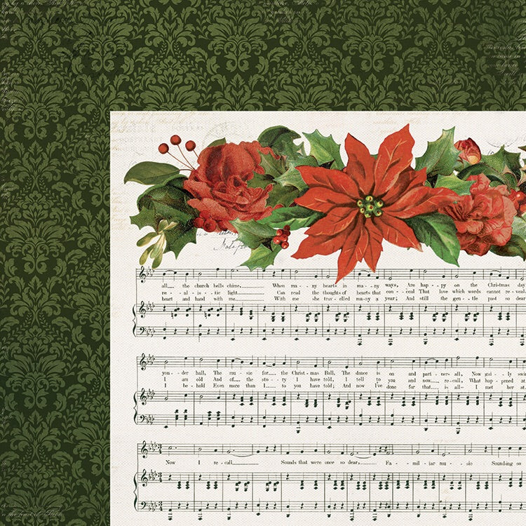 image_297ee688-98e9-401f-a7fa-bd34dc7aaf46.jpg Kaisercraft Letters To Santa CAROLERS 12"X12" Scrapbook Sheet - Image 1