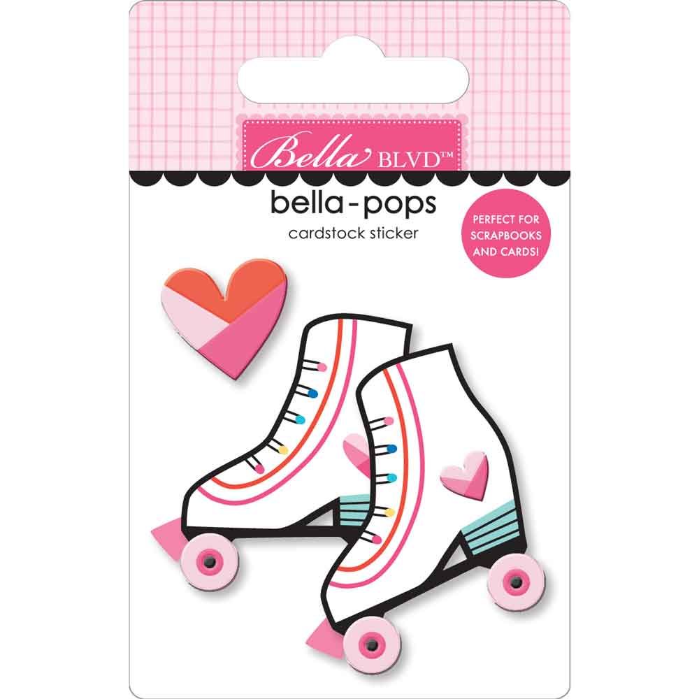 image_2b5031ec-84ef-4b82-a9db-9ec0a9cf94d6.jpg Bella Blvd Bella-Pops Our Love Song SKATE WITH ME 3D Sticker 1pc - Image 1