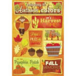 Karen Foster AUTUMN COLORS Stickers 14pc