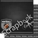 FOOTBALL DOUBLE SIDED CHALKBOARD SPORTS 12"X12" Paper