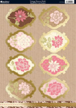 Kanban VINTAGE FLOWERS DieCut Card Topper