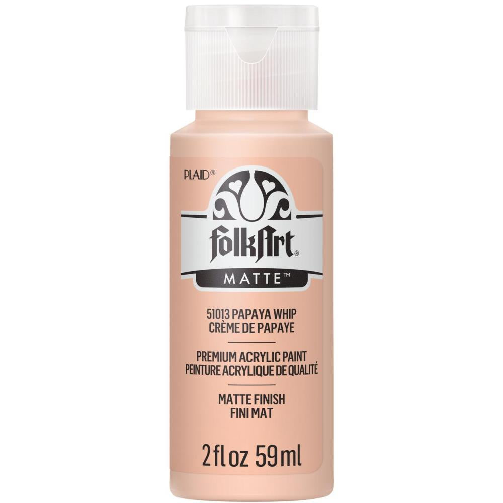 image_2f5036a0-033e-4481-a193-c5c8c7bab639.jpg FolkArt Matte PAPAYA WHIP Premium Acrylic Paint 2oz - Image 1