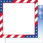 Scrapbook Customs 4TH OF JULY #4a 12"X12" Paper