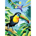 Royal Mini Color Pencil By Number TROPICAL BIRDS Parrot - Image 2