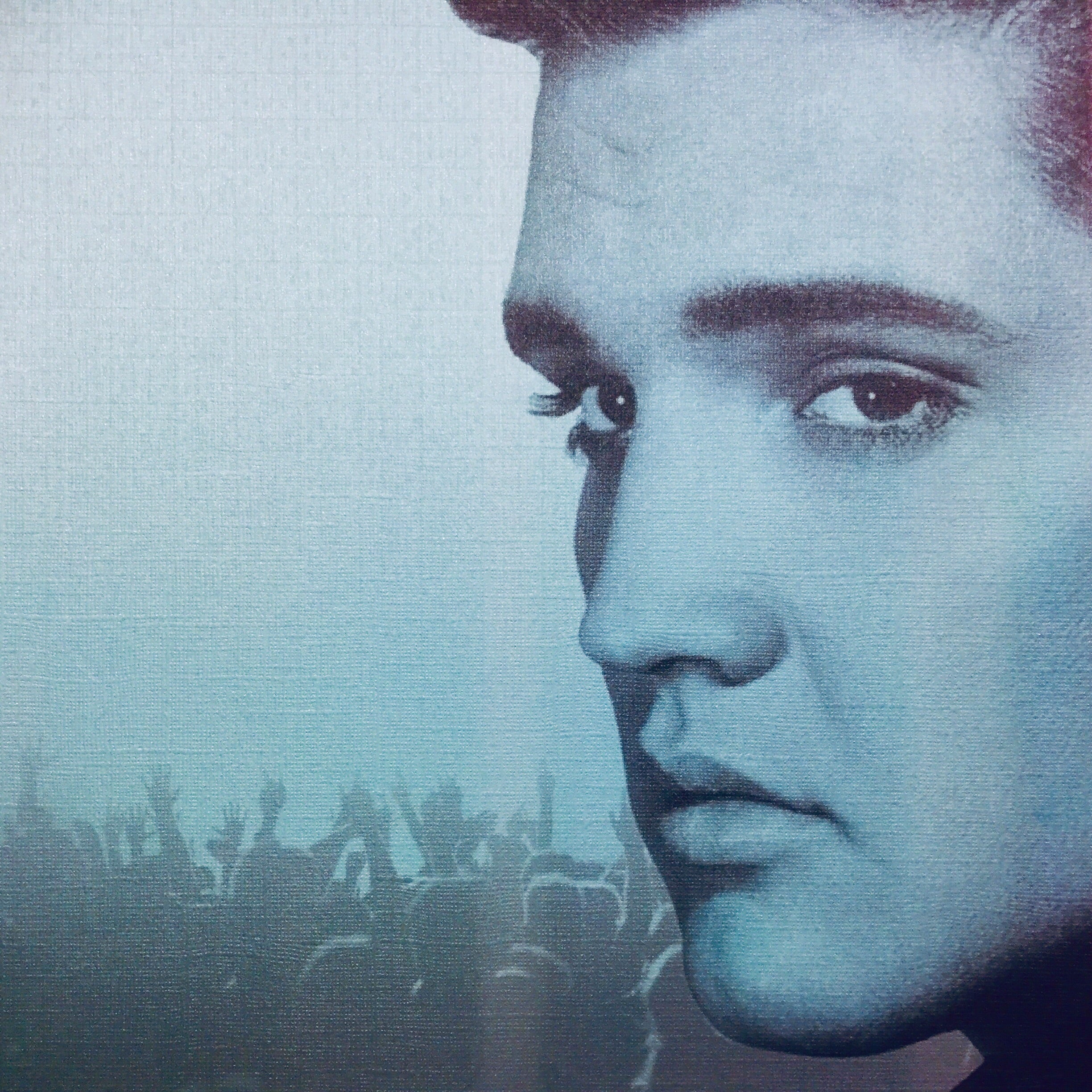 image_30c1585a-a12b-49dc-8c5b-da7d99ae81a9.jpg Elvis Presley’s ELVIS PRESLEY 12"X12" Scrapbook Paper Aqua - Image 1