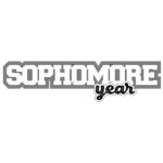 SOPHOMORE YEAR Laser Title Cuts 3"X12" 1pc