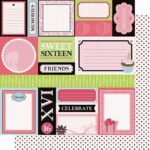 Best Creation SIXTEEN CANDLES 12"x12" SC006 Glitter Sheet
