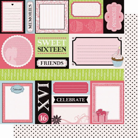 image_3151b172-85c4-41a3-9887-164c72e6b8c1.jpg Best Creation SIXTEEN CANDLES 12"x12" SC006 Glitter Sheet - Image 1